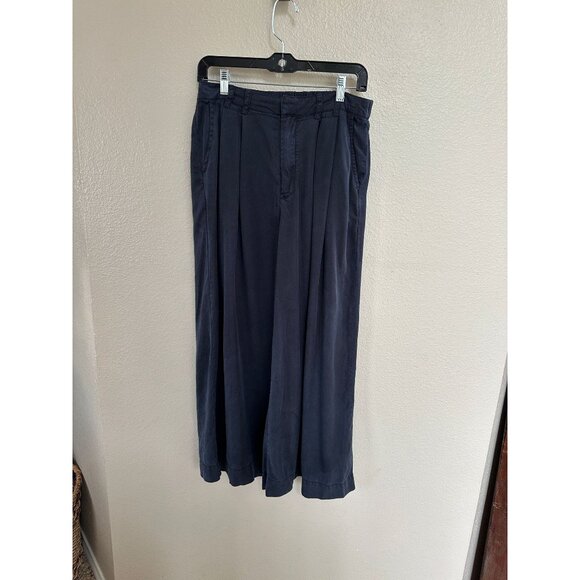 SOLD YFB Womens Black Wide Leg Pants Large button zipper dress pants pockets - Picture 2 of 9